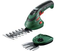 Tijeras de césped inalámbricas Bosch ISIO de 3,6V, juego de 2 cuchillas, batería de iones de litio, cuchillas de 8 cm y 12 cm