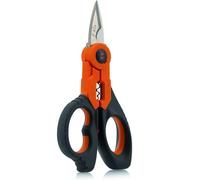 Tijeras De Electricista Profesional F40 HT GFE HU000697, Hoja En Acero Inoxidable Reforzado, Para Corte Cables, Función Crimpadora