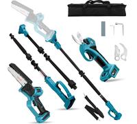 tijeras de jardín telescópica de poda motosierra compatible con Makita 18V