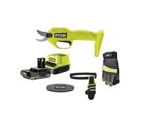Tijeras de poda 18V ONE+™ + Funda + Piedra de afilar + Guantes (1x 2.0Ah)
