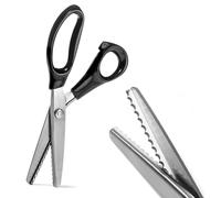 Tijeras de podar, 3 mm, acero inoxidable, hojas dentadas, corte en zigzag