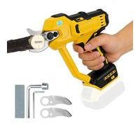 Tijeras de podar con batería para Dewalt 20 V, máx. 35 mm, 1000 W, motor sin escobillas, tijeras de podar, tijeras de podar con contador de corte LCD, 2 cuchillas móviles, interruptor de seguridad
