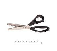 Tijeras de podar con Zigzag, de Acero Inoxidable, Tijeras para confección, tapicería, Tijeras de Entrelazado, Tijeras de Costura de Cuero, Tela, Herramienta de Corte de Papel Serrated 7mm
