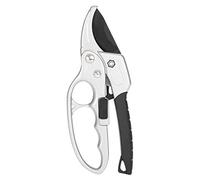 Tijeras de podar de grado profesional SK5, hoja afilada de acero, mango ergonómico, tijeras de jardín para podar plantas, podar árboles, negro, 7,9 pulgadas
