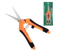 Tijeras de Podar de Mano Acero Inoxidable Tesoura de Podar Pequeña,Tijeras de Jardinería con Mango Ergonómico y Bloqueo,Tijeras Podar para Plantas,Flores,Bonsáis,Setos,Frutas y Verduras(Naranja)