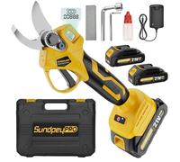 Tijeras de Podar Eléctricas Inalámbricas, SundpeyPRO Max 30mm Tijeras de Podar Sin Escobillas con 2 x 2,0Ah Baterías, Display LCD, Estuch, Tijera Poda Bateria para Jardín, Huertos, Ramas de Árboles