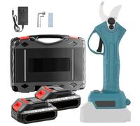 Tijeras de podar eléctricas sin escobillas, herramienta de poda de ramas de árboles frutales, bonsái, recargable, inalámbrica, batería Makita de 18V, 500W, 25mm With 2XBattery
