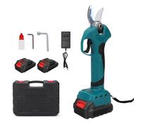 Tijeras de Podar Inalámbricas Compatibles con Makita 18V, Diámetro de Corte Máximo 45 mm, Motor sin Escobillas 1500 W, Cuchillas SK5, Tijeras de Podar Eléctricas para Jardines y Árboles (Dos baterías)
