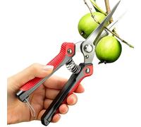Tijeras de podar - Mango Largo Antideslizante Hoja Serrada Acero Inoxidable,Tijeras De Podar Y De Jardinería - Para Jardín Césped Patio Mantenimiento Recorte Plantas Flores Y Recolección De Fr