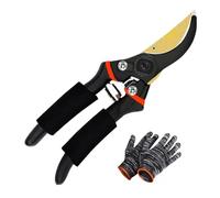 Tijeras de podar para flores - Tijeras de podar de 21,5 cm ergonómicas versátiles | 21,5 cm tijeras de podar ergonómicas | Revestimiento antiadherente | Tijeras de mano para cortar hojas