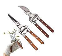 Tijeras de podar para jardinería, cortasetos de doble hoja multiusos - 2 piezas de poda de acero inoxidable, para plantas de exterior, árboles frutales, flores y