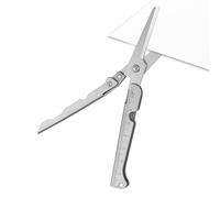 Tijeras De Viaje Plegables,Herramienta de corte multifuncional y plegable 2 en 1 | Mini Tijeras Con Regla De Medición | Para Viajes Senderismo Jardinería Turismo Oficina Exterior Y Jardín