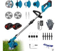 Tijeras eléctricas de jardín con batería - Cortacésped eléctrico a batería - Cepillo para eliminar malas hierbas en el jardín