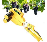Tijeras eléctricas para aclareo de uvas con pantalla LCD, podadora de rodillo de silicona ajustable de 4 velocidades, ahorro de mano de obra del 60% para uso en viñedos y huertos.