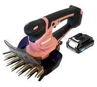Tijeras para césped a batería Makita UM 600 DAP, 12 V máx., 160 mm, rosa + 1 batería de 2,0 Ah (sin cargador)