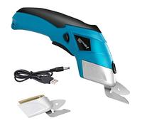 Tijeras Para Tela de Energía Eléctrica, Welltop Tijera Electrica Multi-Cutter Batería de Litio Con para Tapicería de Cuero Tapiz de Alfombra