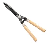 Tijeras Podar Setos 2 Manos Mangos Madera 54 cm. Hojas Acero Antiadherente, Ajuste Corte