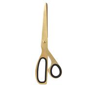 Tijeras, tijeras negras y doradas de acero inoxidable, tijeras de tela asimétrica para manualidades caseras, hojas recubiertas de titanio, agarre suave y cómodo
