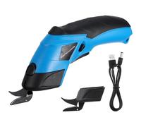 Tijeras y Recargables Eléctricas Inalámbricas para Tela Cartón | Mango Ergonómico, Batería 2000mah, Acero al Manganeso y Abs, Uso Versátil en Corte Manual