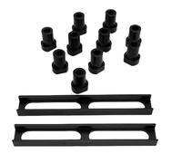 TIKATARER 10PCS Perros de Banco de Trabajo de Aleación de Aluminio, Topes de Banco, Clavijas de de 20 Mm de Diámetro con Diseño Antideslizante y Acabado Anodizado, Ideal para Carpintería