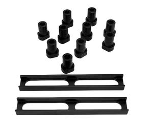 TIKATARER 10PCS Perros de Banco de Trabajo de Aleación de Aluminio, Topes de Banco, Clavijas de de 20 Mm de Diámetro con Diseño Antideslizante y Acabado Anodizado, Ideal para Carpintería