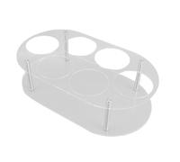 TIKATARER Estante Clasificador de Botellas de Agua para 6 Tazas, Estante para Tazas para Stanleys, Organizador de Encimera Acrílico, Soporte de Almacenamiento de Botellas con 2 Paneles, Ideal para