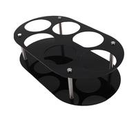 TIKATARER Estante Clasificador de Botellas de Agua para 6 Tazas, Estante para Tazas para Stanleys, Organizador de Encimera Acrílico, Soporte de Almacenamiento de Botellas con 2 Paneles, Ideal para