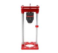 TIKATARER Soporte para Taladro Manual de Aleación de Aluminio, Soporte de Fijación, Localizador de Orificios de Bisagra de 35 Mm con Eje Cónico con Portabrocas con Llave, Ideal para Carpintería y