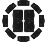 TIKODIDA Soportes de Plástico Negro Hebillas Resistentes 36 Piezas Prolongan Vida Útil del Marco para Listones de Cama para Estructura de Cama