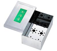 TIKUSAN Recipiente japonés de algas para sushi nori, hecho en Japón, acero inoxidable (pequeño)