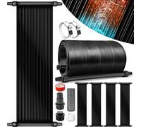 tillvex Calefactor Solar para Piscina 76 x 300 cm | Sistema de Calefacción Ecológico | Manta Térmica de Piscina Set Completo | Panel Solar Calentador de Agua