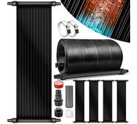 tillvex Calefactor Solar para Piscina 76 x 600 cm | Sistema de Calefacción Ecológico | Manta Térmica de Piscina Set Completo | Panel Solar Calentador de Agua