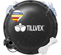 tillvex® Cojín Invernal Piscina Ø 4 m + Cuerda 12m y Kit Reparación | Cojín de aire invernal para piscina, resistente a heladas y cloro hasta -20°C | Válvula de rosca incluida | Kit reparación
