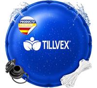 tillvex® Cojín Invernal Piscina Ø 4 m + Cuerda 12m y Kit Reparación | Cojín de aire invernal para piscina, resistente a heladas y cloro hasta -20°C | Válvula de rosca incluida | Kit reparación