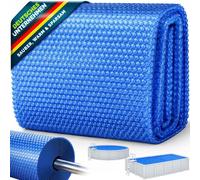 tillvex Lámina solar para piscina rectangular 732x366 cm, lona solar, calefacción solar, cubierta solar, calefacción de piscina, lona térmica