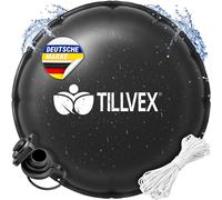 tillvex® Poolkissen Winter XXL Ø 5 m Rund mit 12m Seil & Reparaturkit | Luftkissen zur Poolabdeckung frost- & chlorbeständig bis -20°C | Winterkissen inkl. Schraubventil | Kissen Überwinterung Pool