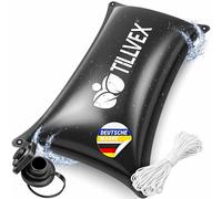 tillvex® Poolkissen Winter XXL 200x400cm cm mit 12m Seil & Reparaturkit | Luftkissen zur Poolabdeckung frost- & chlorbeständig bis -20°C | Winterkissen inkl. Schraubventil | Kissen Überwinterung Pool