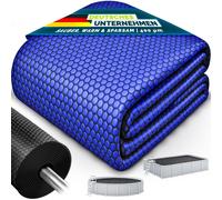 tillvex® Premium Pool Solarabdeckplane 400 µm Rechteckig 450x220 cm | Solarfolie Wärmeplane zuschneidbar | Solarplane Solarabdeckung | Poolheizung Poolsolarplane für Wassererwärmung