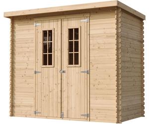 TIMBELA M310C: Casa de jardín de madera - 239 cm de ancho x 142 cm de profundidad x 200 cm de alto / 2,63 m2