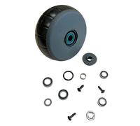 TIMBERA Kit de reparación compatible con rueda delantera Husqvarna Automower - sin eje - incl. rodamientos, juntas, neumáticos, buje, cubierta - compatible con 320, 330X, 420, 430X, 440, 450X, 520