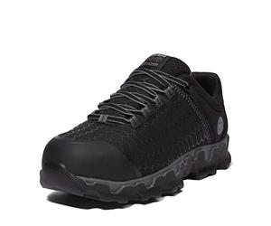 Timberland PRO Powertrain - Botas de trabajo deportivas de aleación para hombre, con puntera de seguridad, disipador estático, industrial, atlético, Negro/Gris-2024 Nuevo, 7.5 Wide