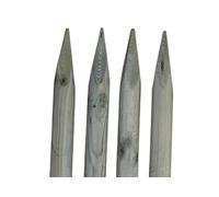 TIMBERMIK ø 7cm Pack De 4 Estacas De Madera Con Punta Largo 220 cm Tutores para Plantas Impregnado verde oliva Poste Jardín Madera Natural Para Árboles Poste Para Valla Piquetas