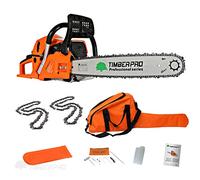 TIMBERPRO Motosierra A Gasolina 62CC, Sierra DE ARBOLES con 2 Cardenas Y Bolsa