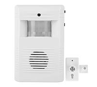 Timbre de Clase y Timbre inalámbrico, 16 música, Sensor Independiente de Movimiento IR, Timbre de Puerta de Bienvenida para Tienda, Alarma de Entrada a casa con Sonido Fuerte de