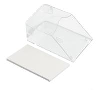 Timbre de puerta de acero inoxidable impermeable para timbres de puerta y enchufes exteriores, cubierta impermeable con protección de 5 lados, 24,5 x 12 x 11,8 cm