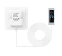 Timbre de puerta transformadores 24 V/500 mA, Blanco-3M | cable de transformador de fuente de alimentación CA, accesorio inteligente compatible con timbre de puerta de vídeo