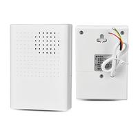Timbre electrónico con Cable de 12 V - Sonido clásico Dingdong de Alto Volumen (90 dB), sin Necesidad de Pilas - Fabricado en ABS Uso doméstico y hotelero