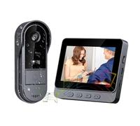 Timbre Inalámbrico Exterior Impermeable 1080P con Pantalla IPS de 4.3 Pulgadas Campainha sem Fios Exterior Camara IPX69 2.4G Conexión Bluetooth Llamada Bidireccional Visión Nocturna Videoportero 170°
