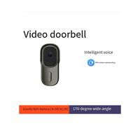 Timbre Inteligente WiFi 1080P con Vista Amplia, Aplicación Tuya Life, IP65, Resistente Al Agua, con Audio y Videoportero de 2 MP.