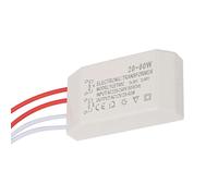 Timbre Transformador electrónico 220V a AC 12V Transformador electrónico 20-60W Convertidor de voltaje Reemplazo Controlador de potencia inteligente Adecuado para lámpara halógena G4 Taza/Accesorios d